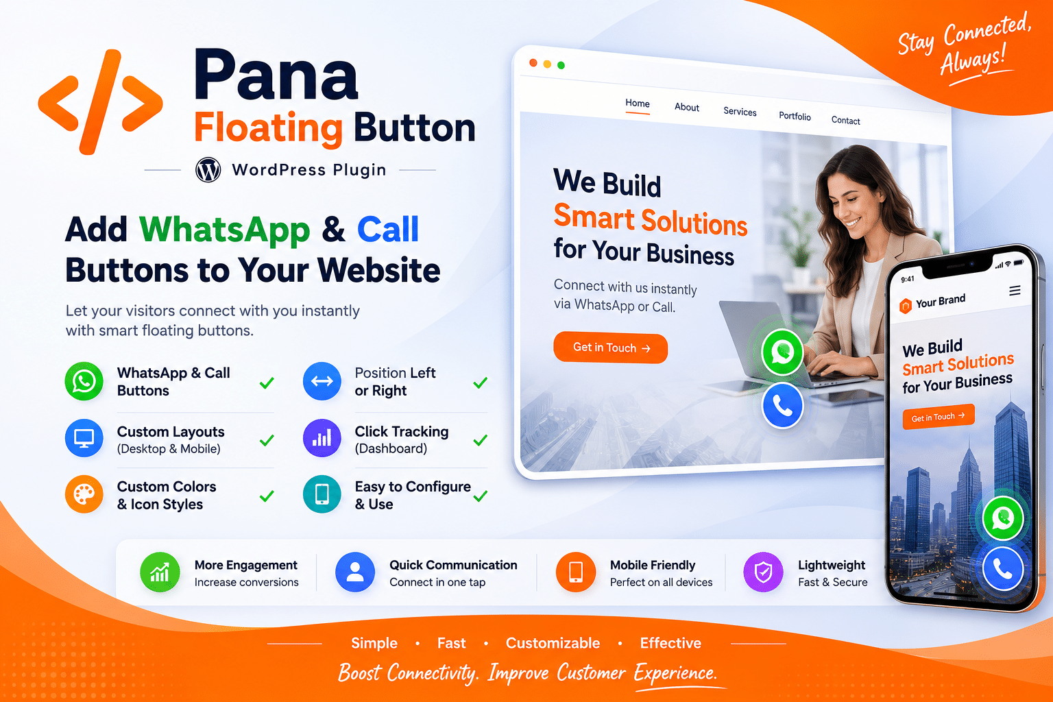 pana floating button